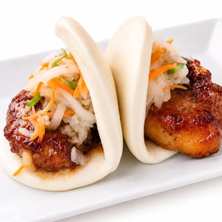 Pork Belly Bao + Fries